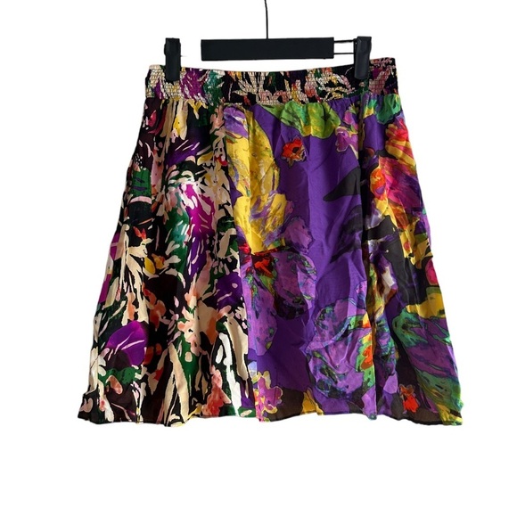MAEVE SILK FLORAL SKIRT - Picture 2 of 5